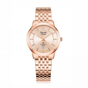 Alexandre Christie AC 8709 Rosegold Full Lady Slim Elegance Sapphire LDBRGLN
